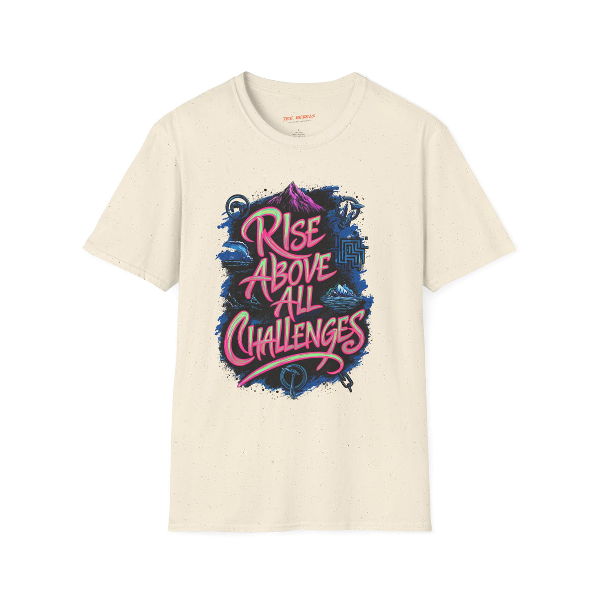 Motivational T-Shirt - Rise Above All Challenges & Spread Love T-Shirt