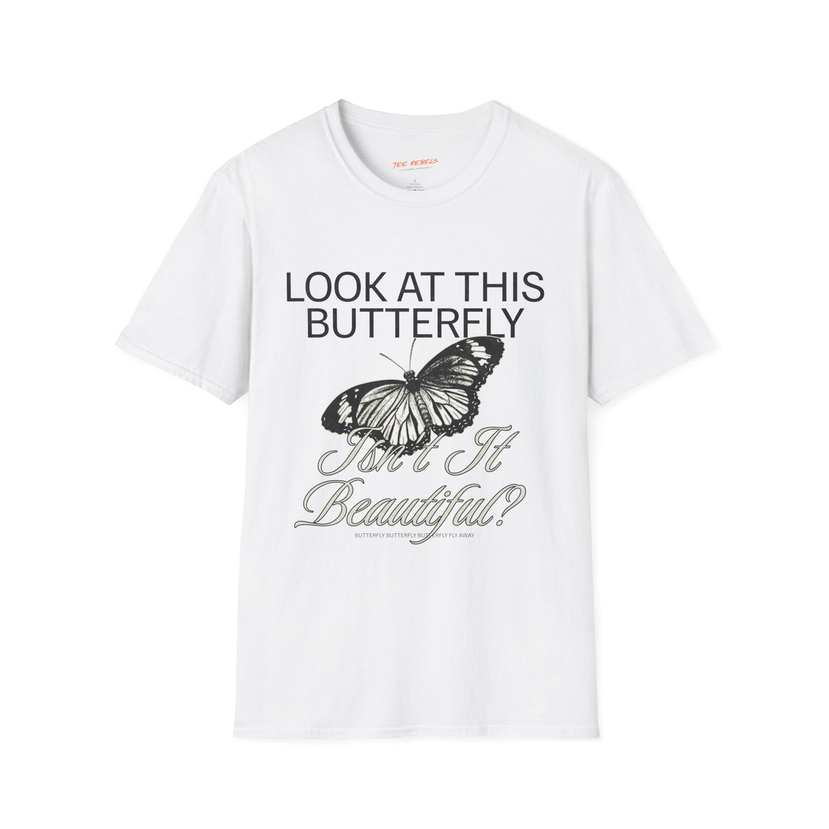 Look At This Butterfly Spread Love Rose Graphic T-Shirt