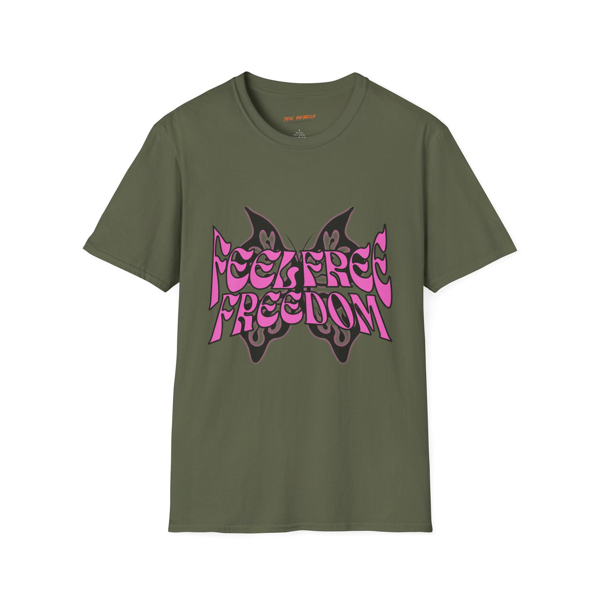 Feel Free & Freedom Butterfly Spread Love Graphic T-Shirt