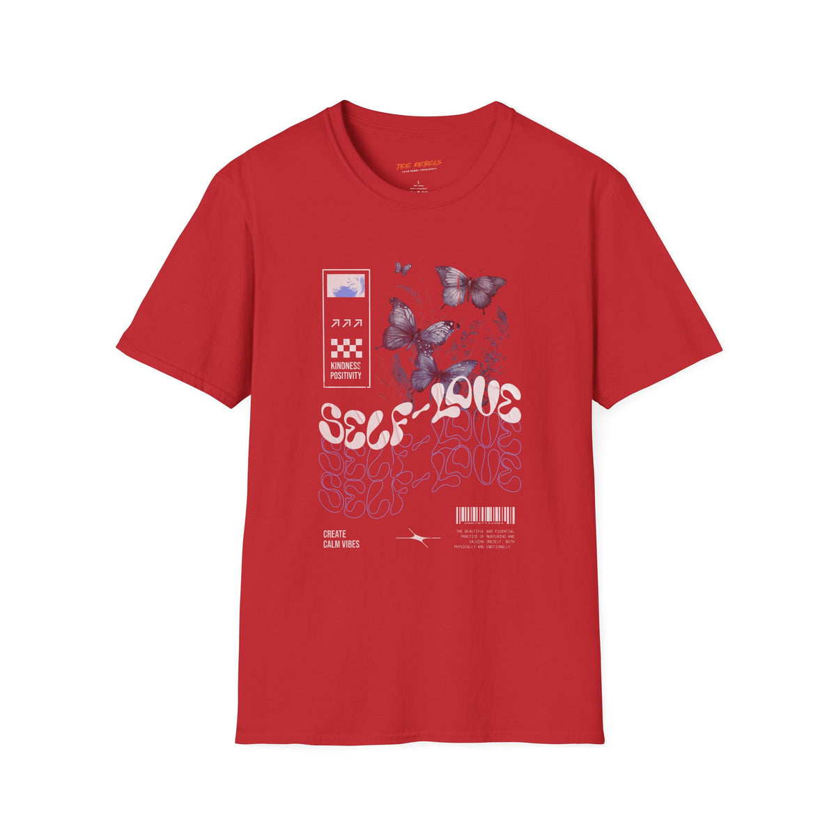 Self-Love Butterfly Spread Love Rose Graphic T-Shirt