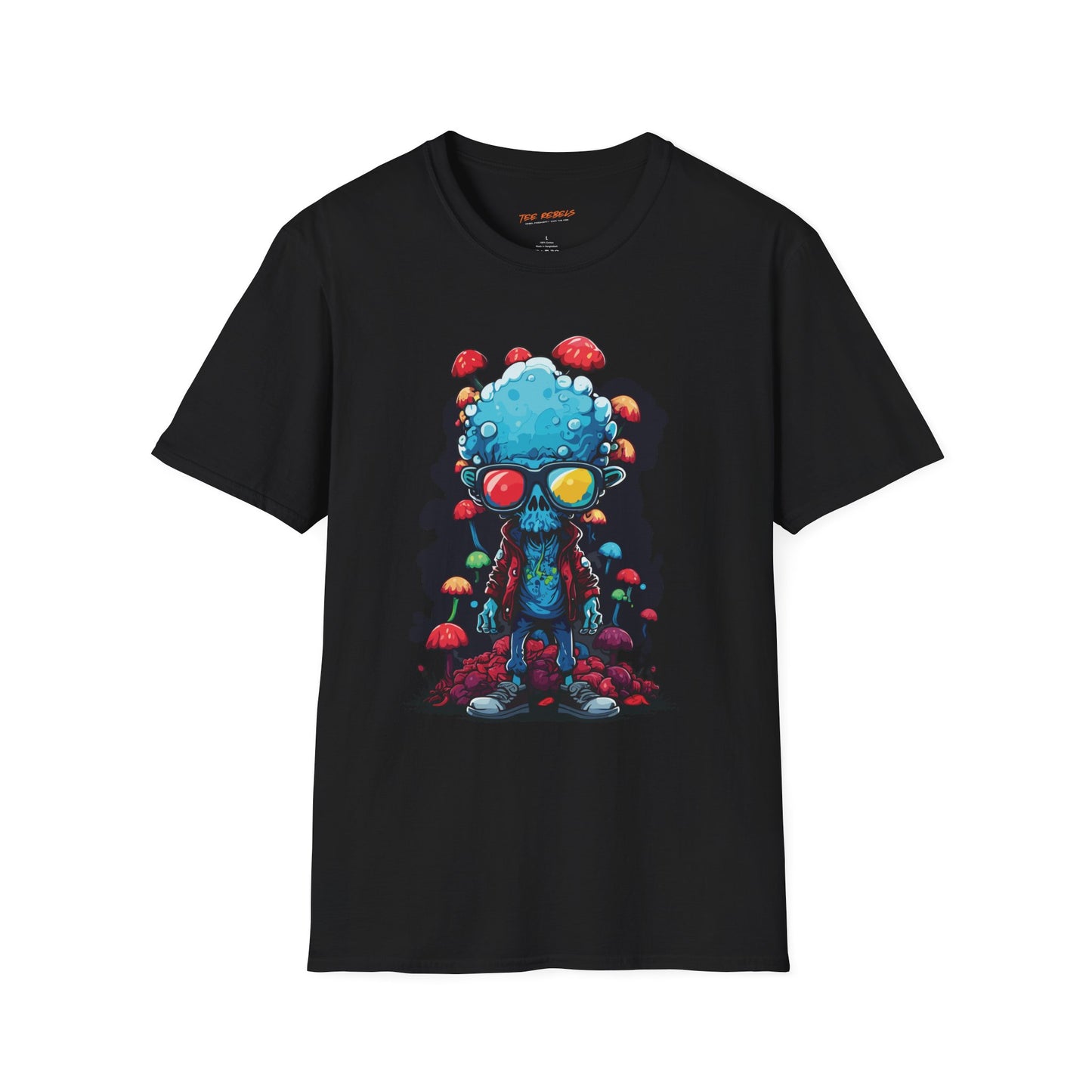 Cool Alien Graphic Unisex Softstyle T-Shirt | Alien Rebel Frequency