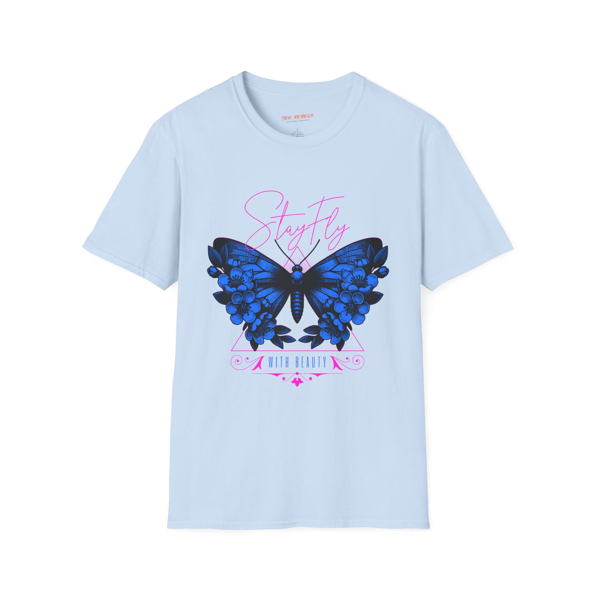 Butterfly Stay Fly Graphic T-Shirt & Spread Love Rose