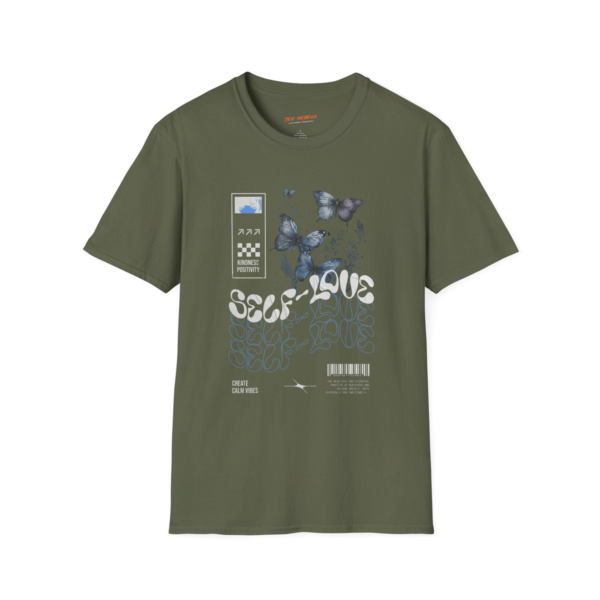 Self-Love Butterfly Spread Love Rose Graphic T-Shirt