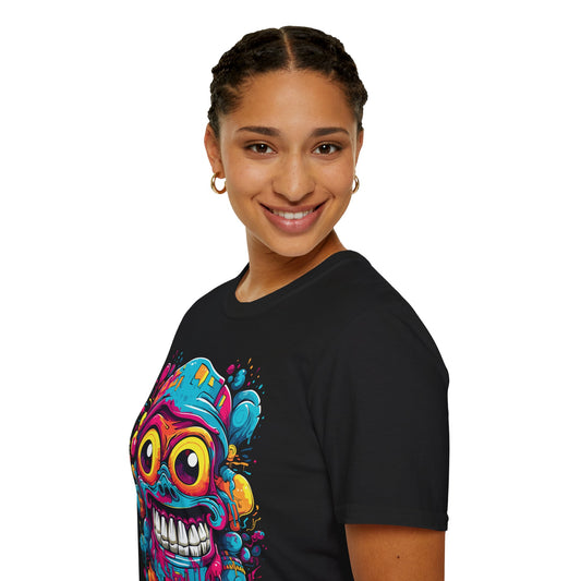 Psychedelic Smiley Eyez Unisex T-Shirt | Smiley Rebel Frequency