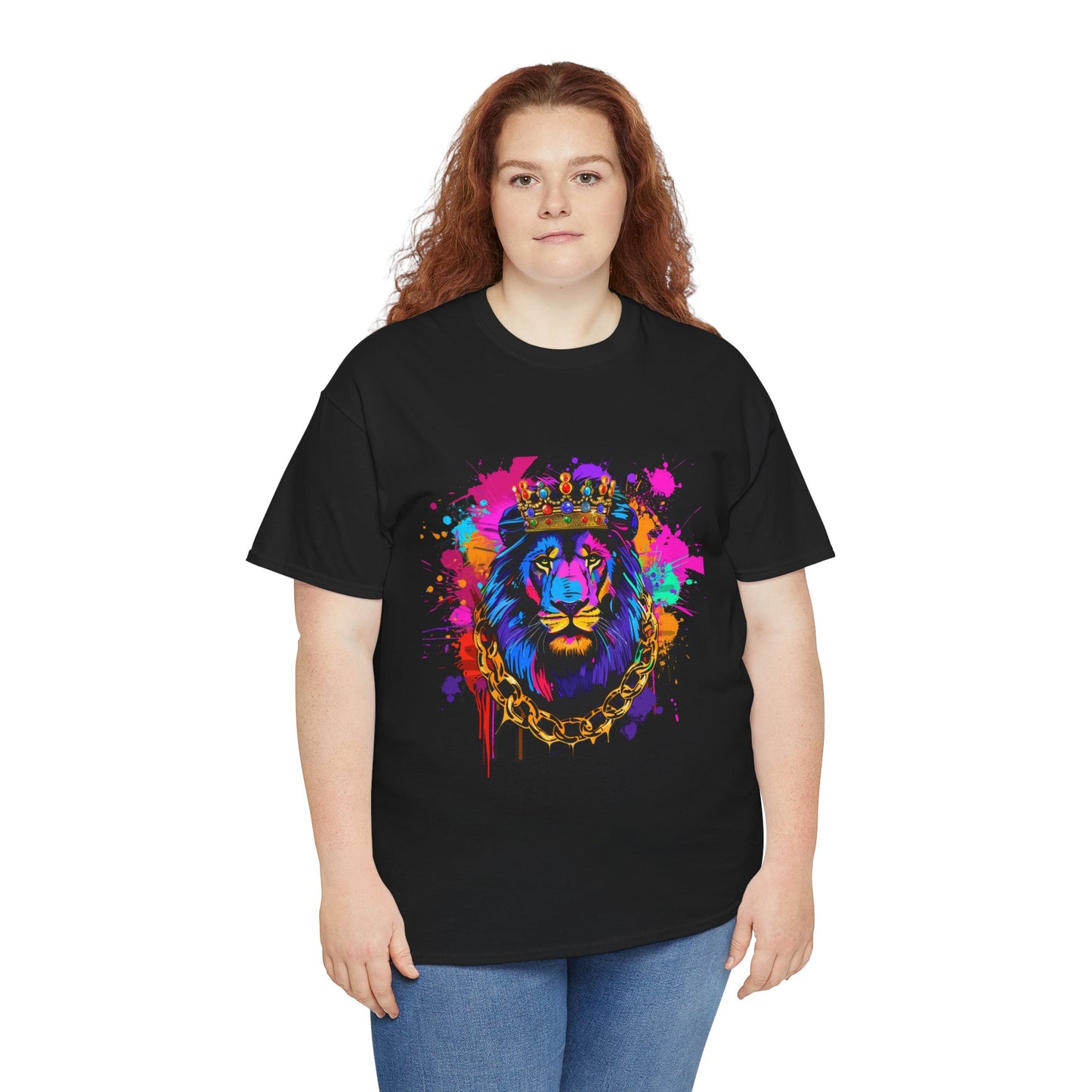 Royal Lion Graphic Unisex Heavy Cotton Tee | Lion Rebel Frequency