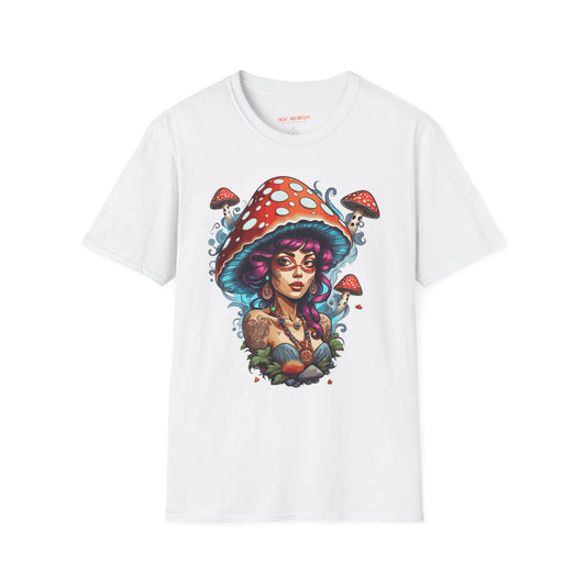 Psychedelic Fungi Lady Unisex T-Shirt | Fungi Rebel Frequency