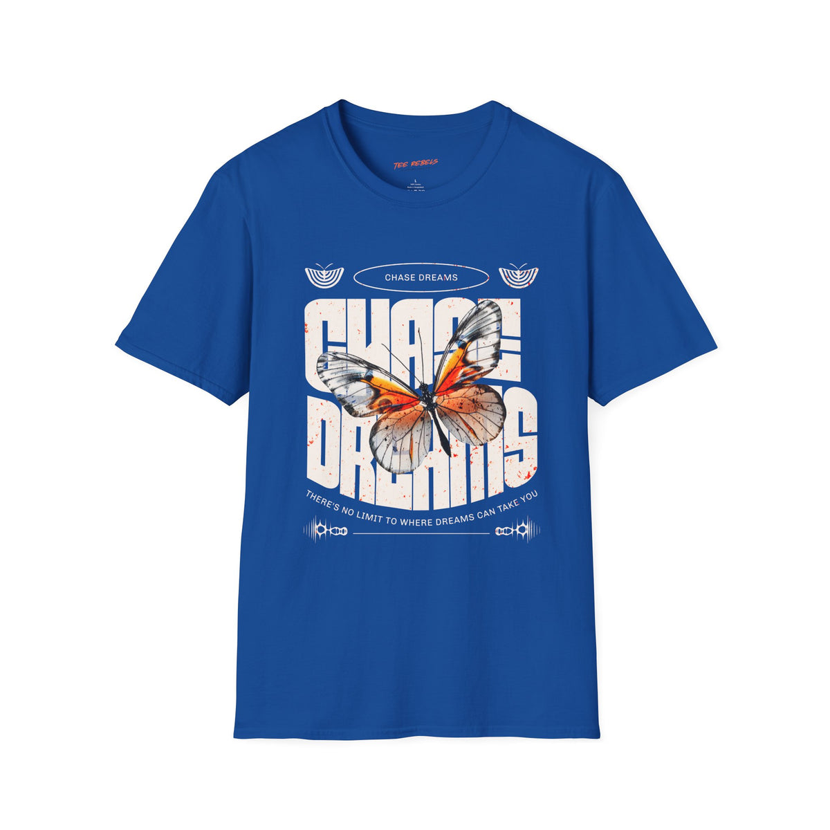 Chase Dream Butterfly Graphic Spread Love Rose T-Shirt