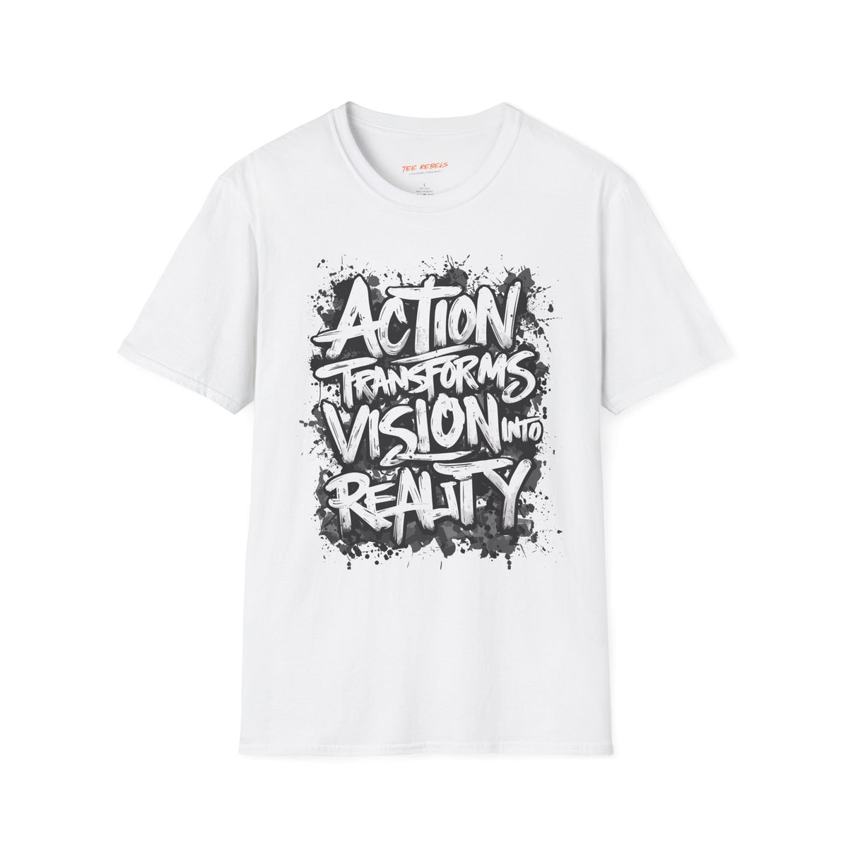 Action Transforms Vision Into Reality Motivational Graphic T-Shirt - Spread Love
