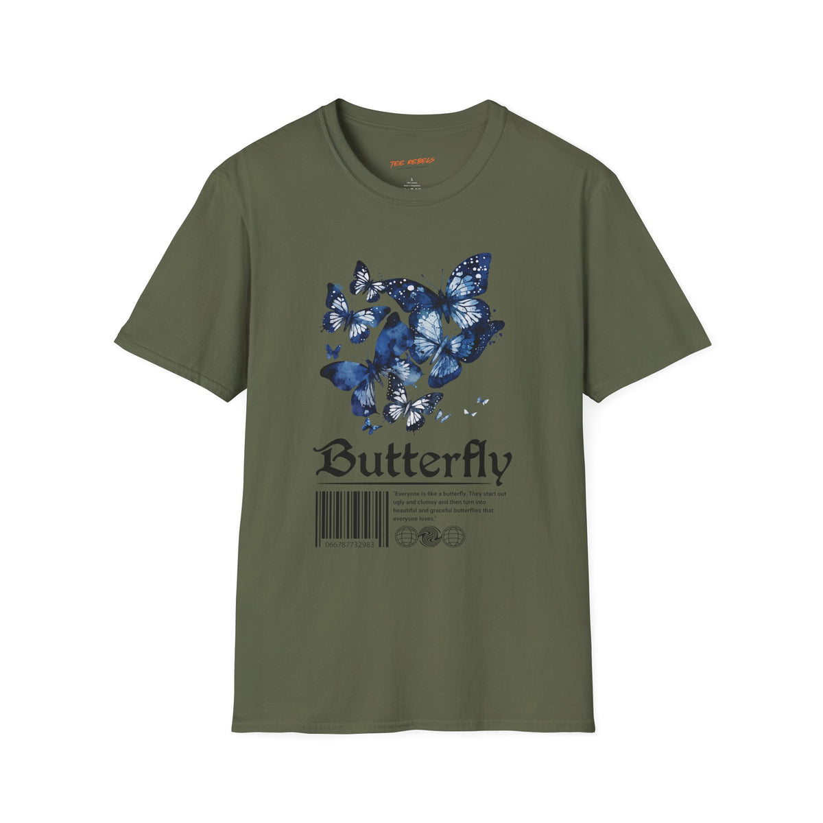 Butterfly Rose "Spread Love" Graphic T-Shirt