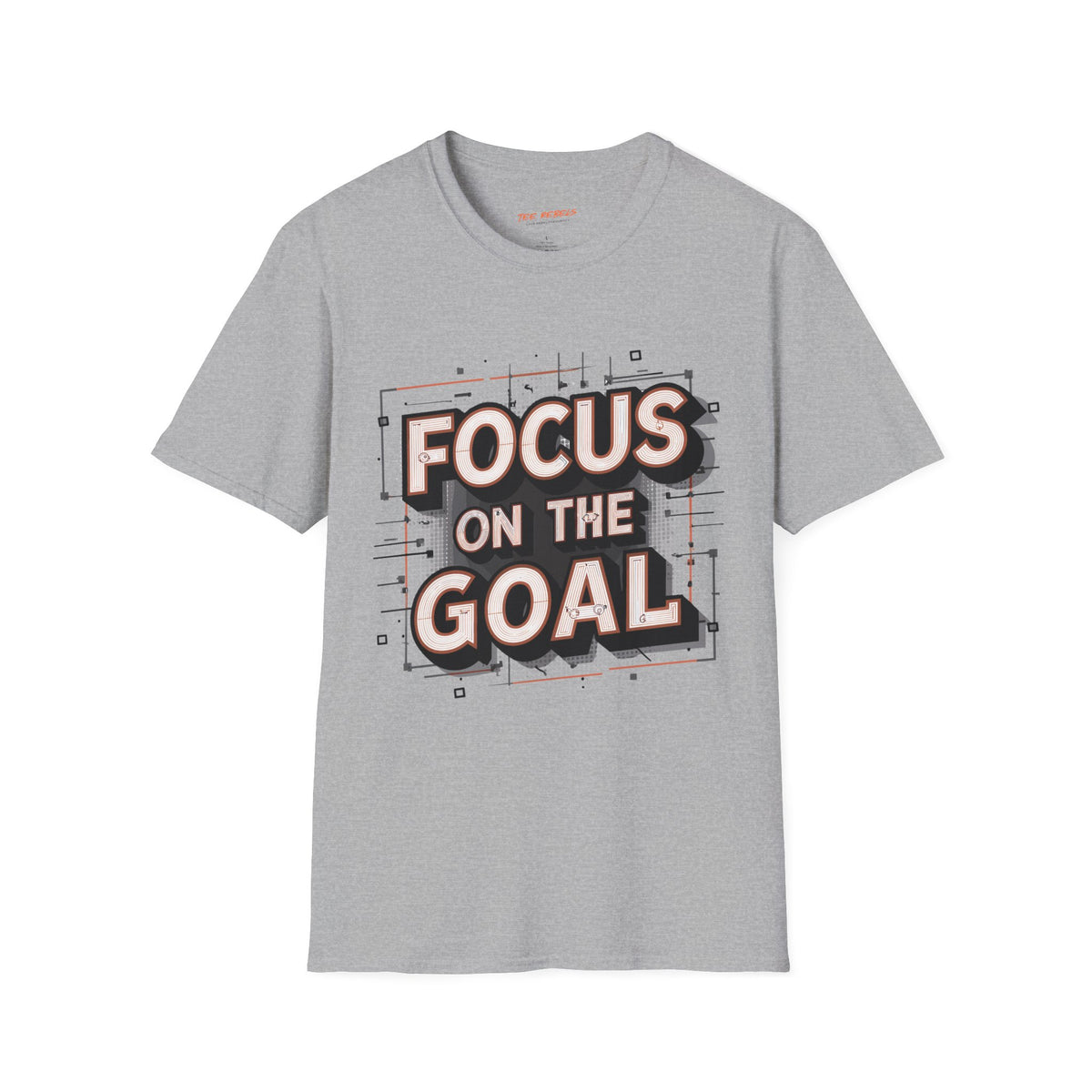 Motivational T-Shirt - Focus on the Goal & Spread Love Graphic T-Shirt