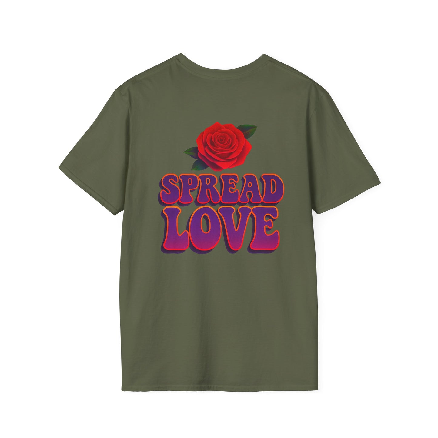 Become The Change T-Shirt — Spread Love Rose Graphic Tee