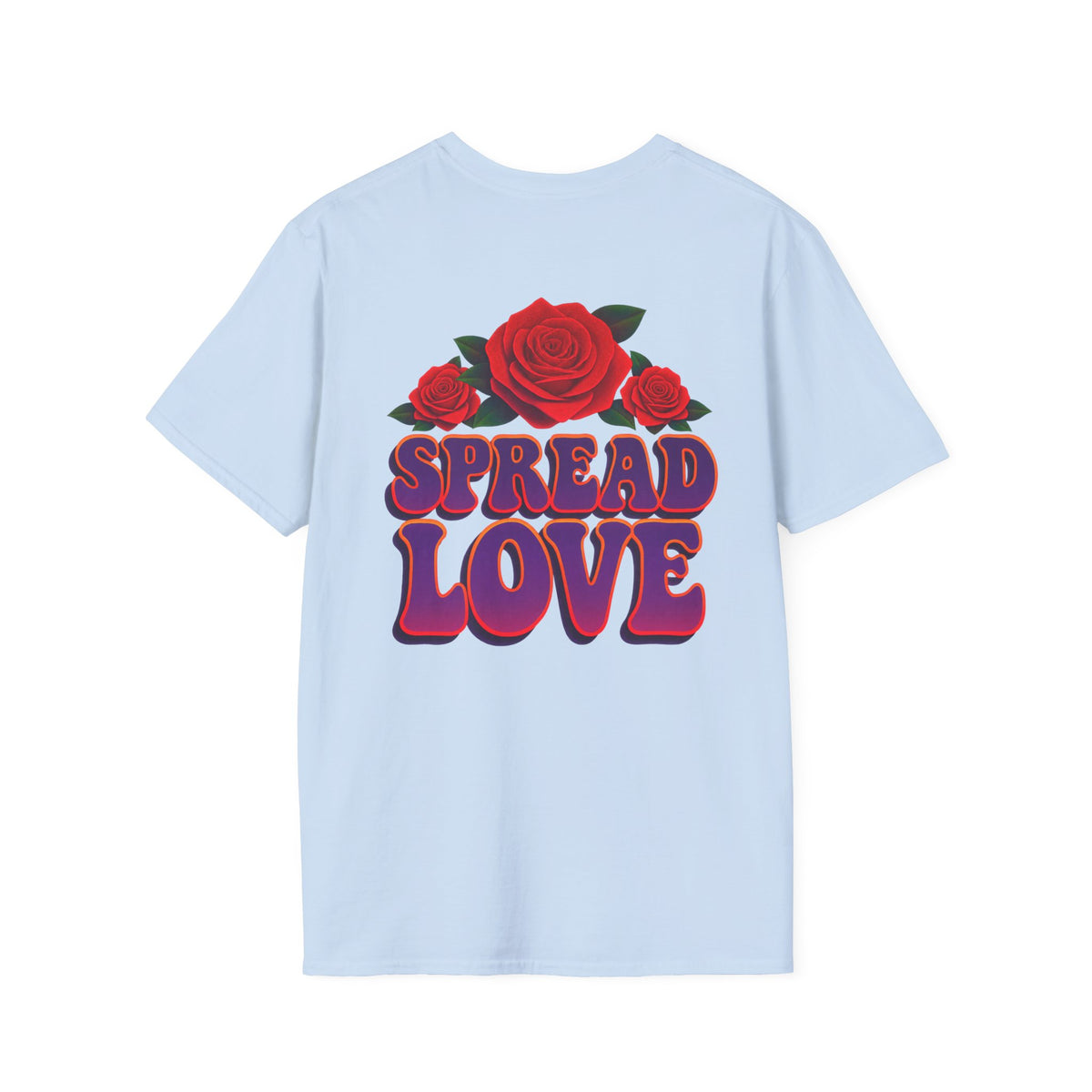 Spread Love Butterfly & Rose Graphic T-Shirt