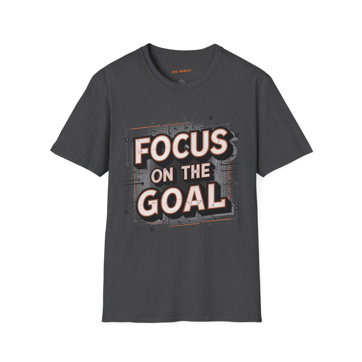 Motivational T-Shirt - Focus on the Goal & Spread Love Graphic T-Shirt