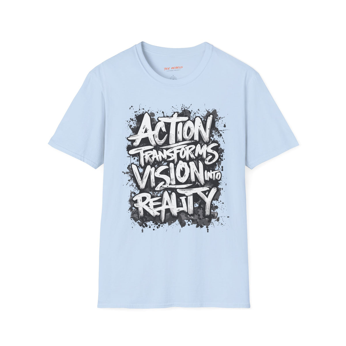 Action Transforms Vision Into Reality Motivational Graphic T-Shirt - Spread Love
