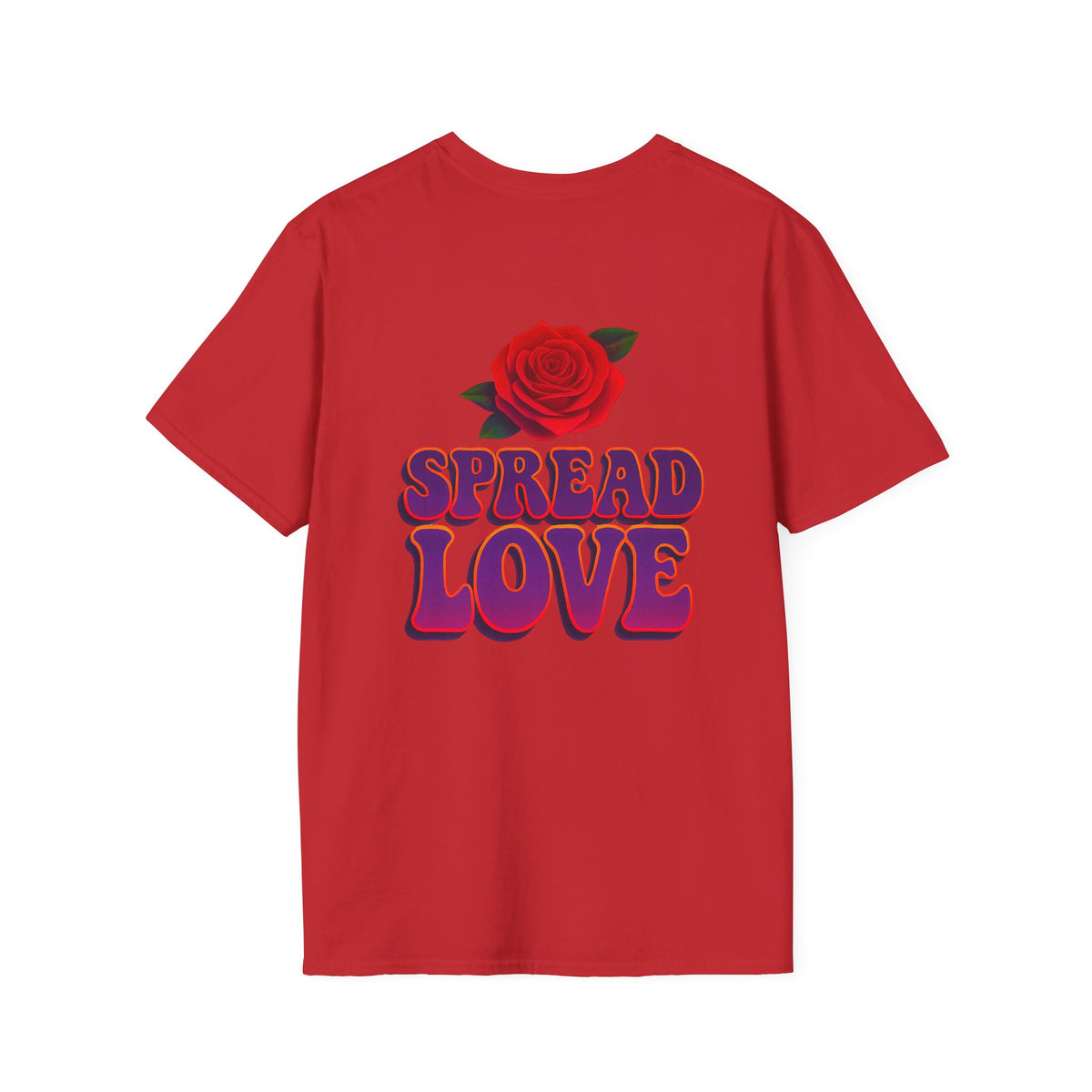 Butterfly Flower — Spread Love Rose Graphic T-Shirt
