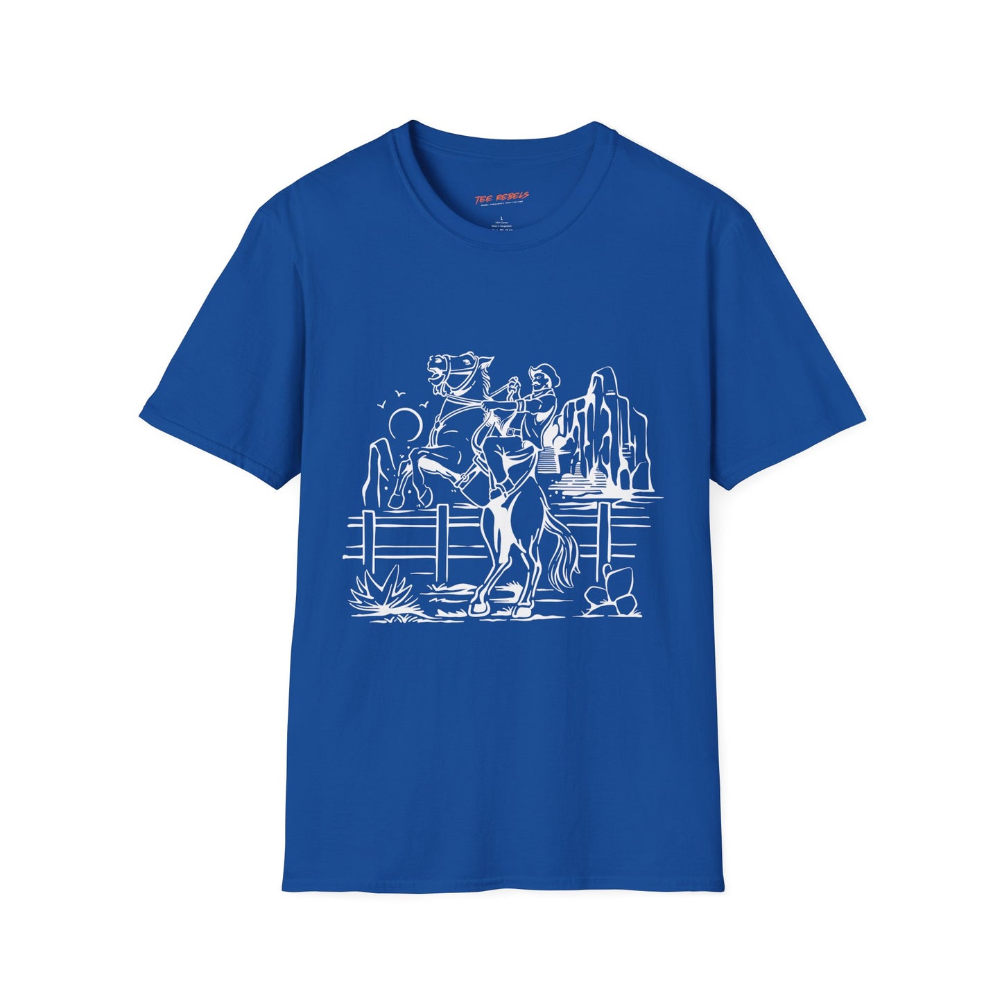 Rodeo Unisex Streetwear Graphic T-Shirt, Spread Love Vibe, Perfect for Summertime Outings, Gift for Friends, Casual Wear, Everyday Style