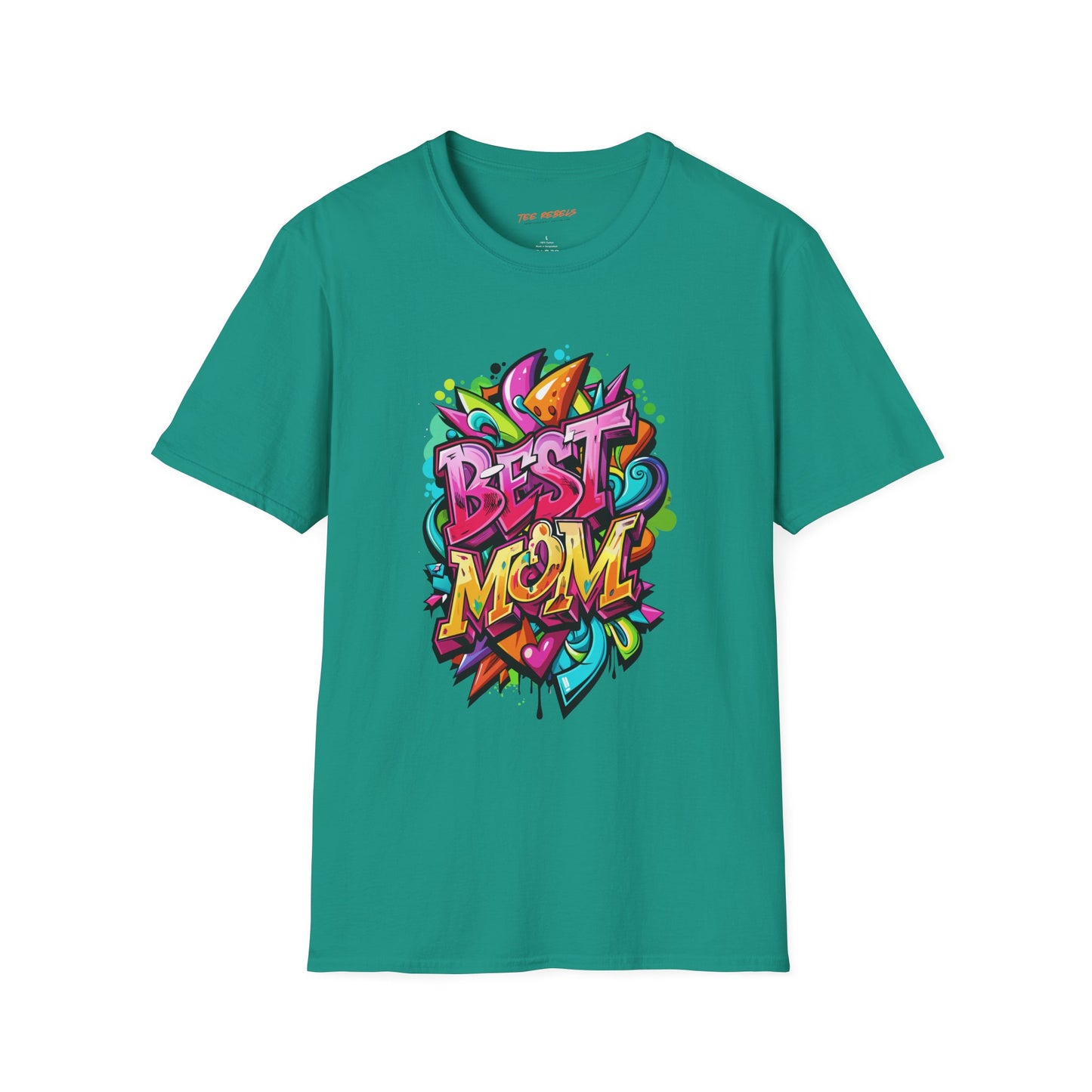 Best Mom Unisex Softstyle T-Shirt | Colorful, Fun Gift for Mother's Day