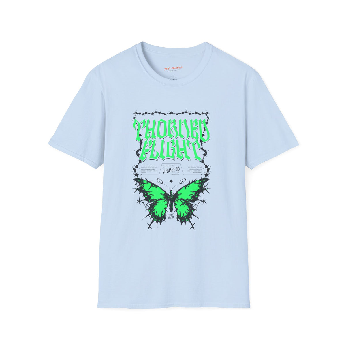 Gothic Butterfly Spread Love Graphic T-Shirt