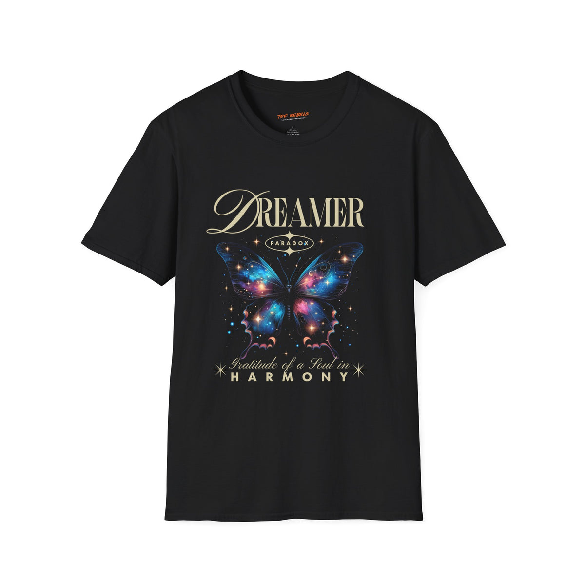 Dreamer Spread Love Butterfly Rose Graphic T-Shirt