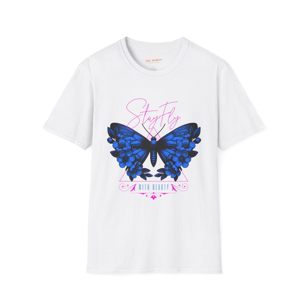 Butterfly Stay Fly Graphic T-Shirt & Spread Love Rose