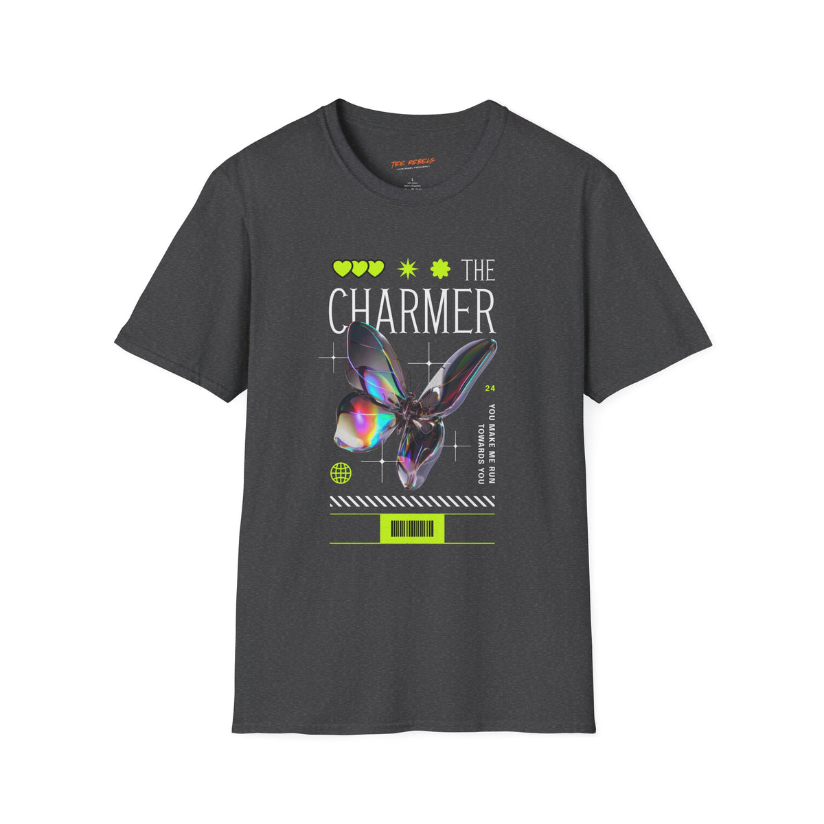 The Charmer Butterfly Spread Love Rose Graphic T-Shirt