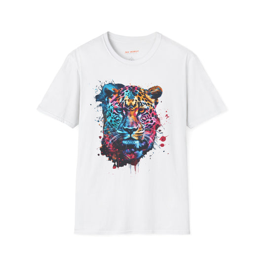 Colorful Tiger Graphic Unisex Softstyle T-Shirt | Tiger Rebel Frequency