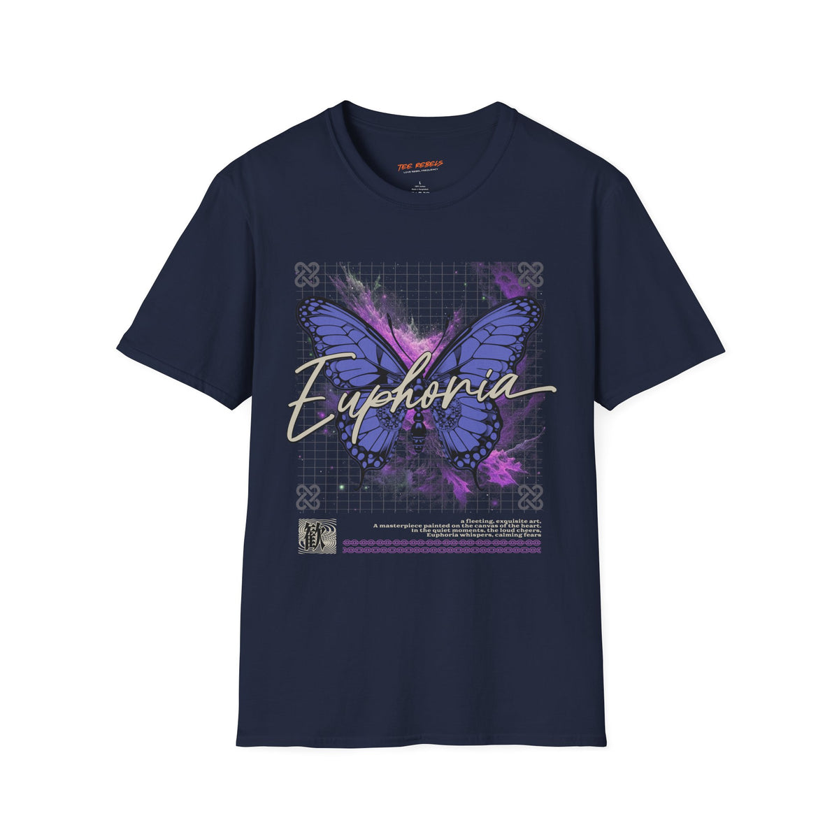 Euphoria Butterfly Graphic Spread Love Rose T-Shirt
