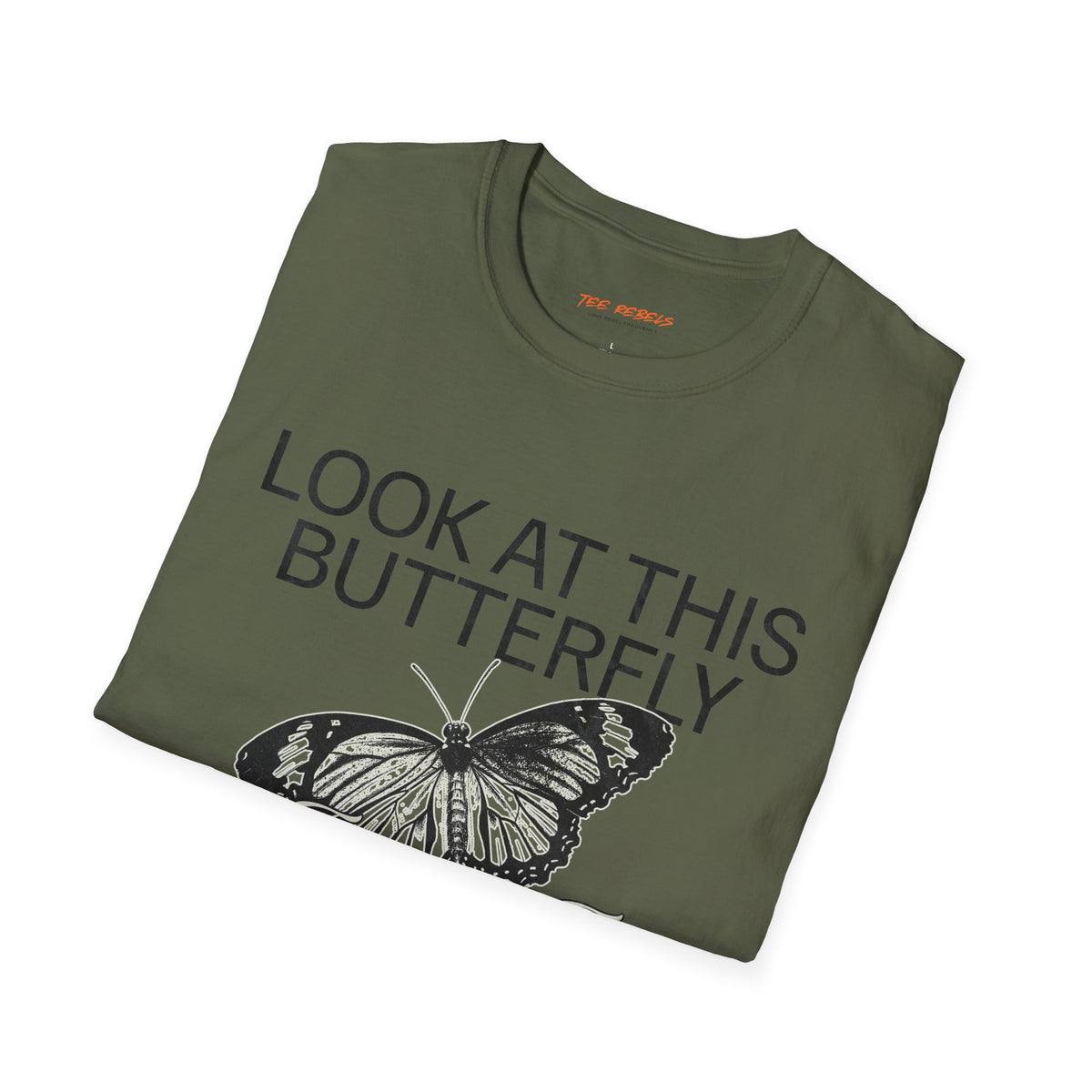 Look At This Butterfly Spread Love Rose Graphic T-Shirt