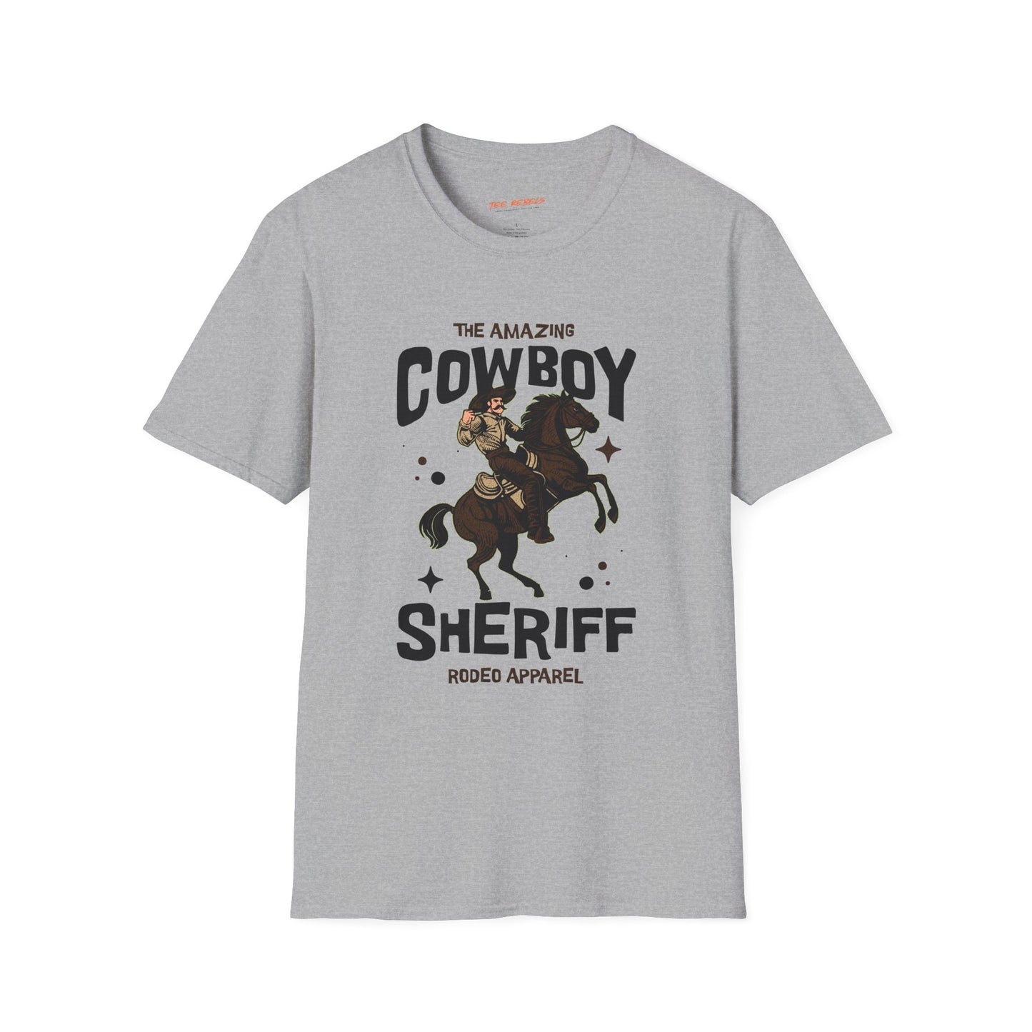 Cowboy Sheriff Unisex Streetwear T-Shirt | Western Graphic T-Shirt | Cowboy Rebel Frequency