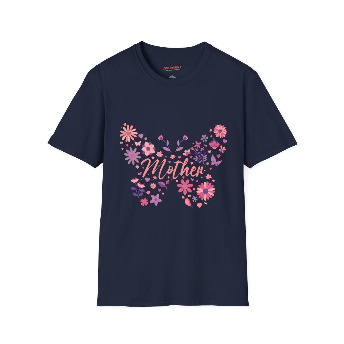 Mother Butterfly Graphic Spread Love Floral T-Shirt
