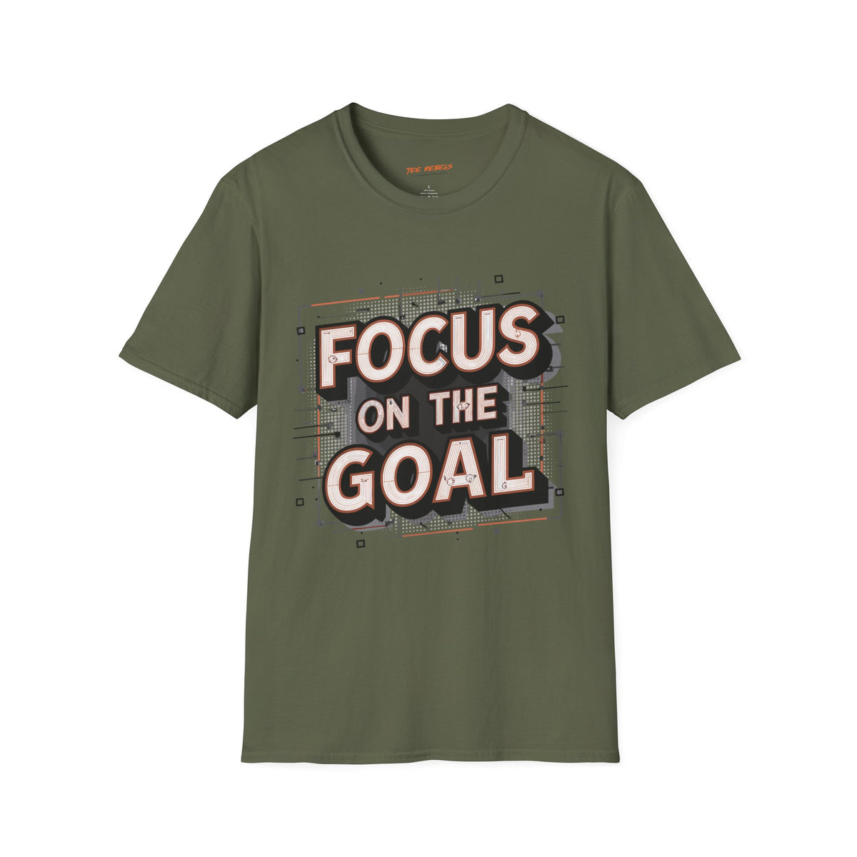 Motivational T-Shirt - Focus on the Goal & Spread Love Graphic T-Shirt