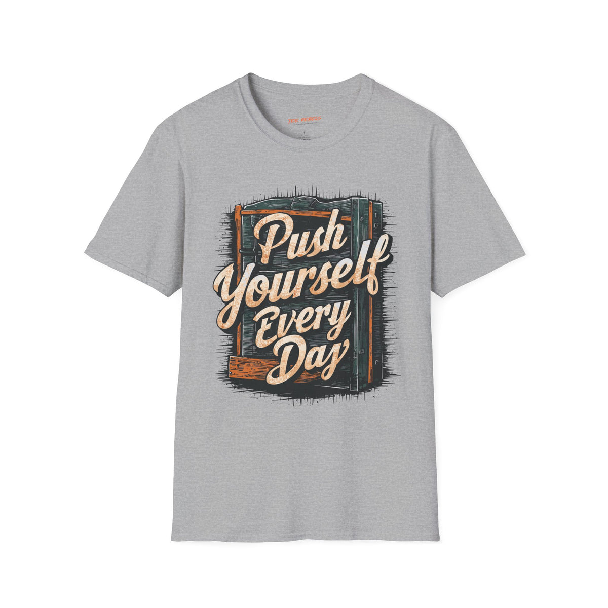 Motivational T-Shirt - Spread Love & Push Yourself Every Day Graphic T-Shirt