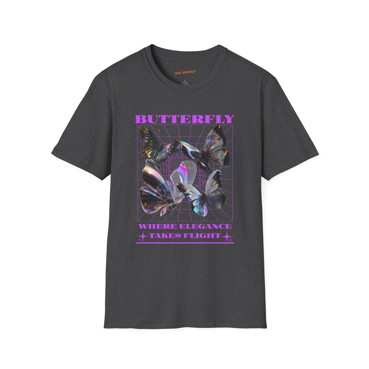 Butterfly Where Elegance Takes Flight  Spread Love Graphic T-Shirt