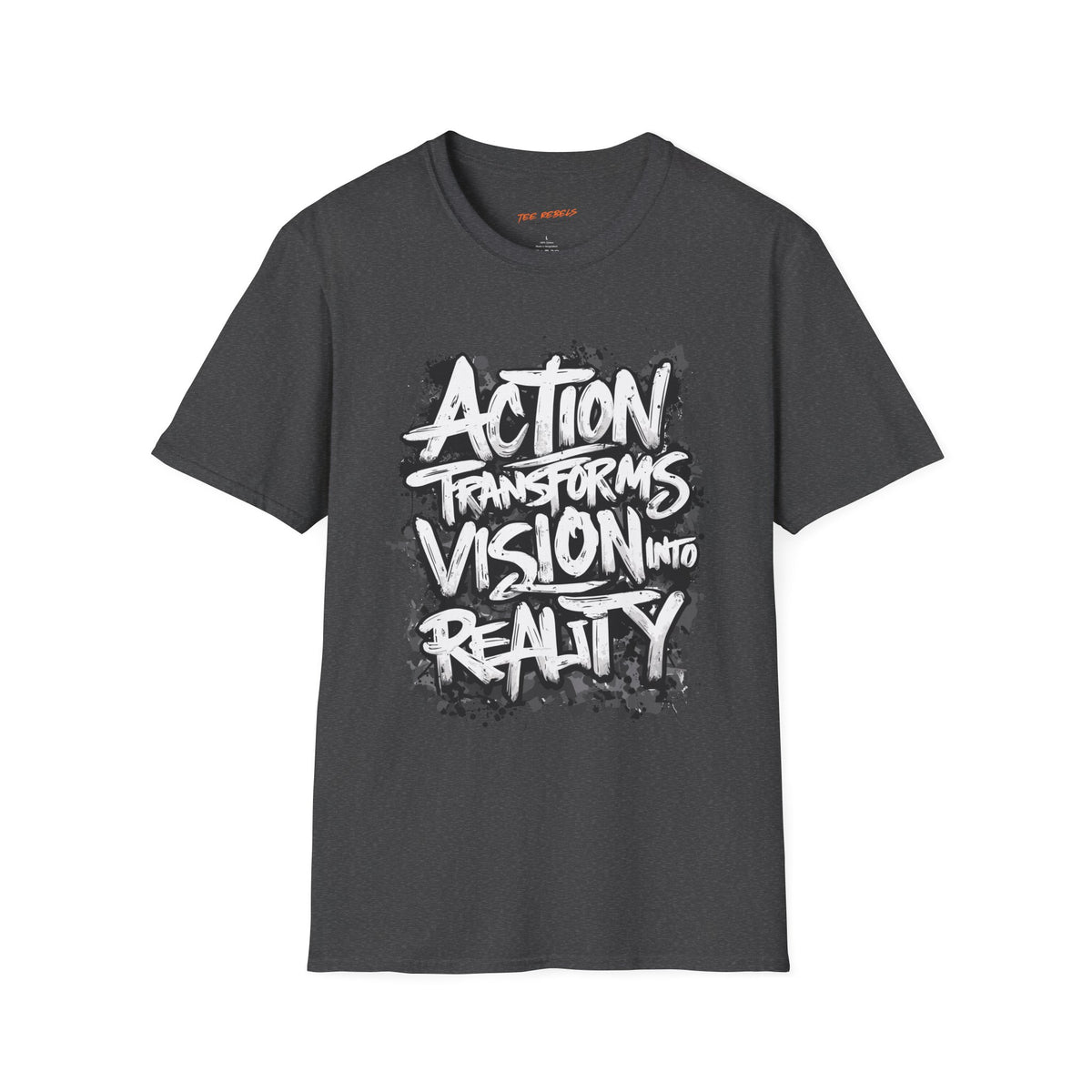 Action Transforms Vision Into Reality Motivational Graphic T-Shirt - Spread Love