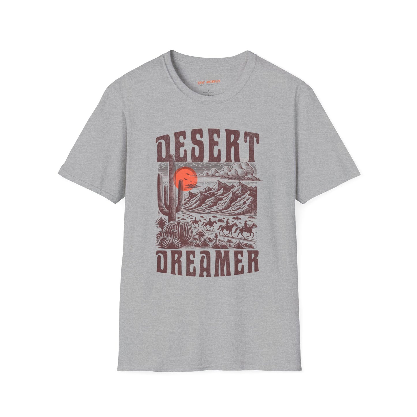 Desert Dreamer Unisex Streetwear T-Shirt | Vintage Western Graphic T-Shirt | Desert Rebel Frequency