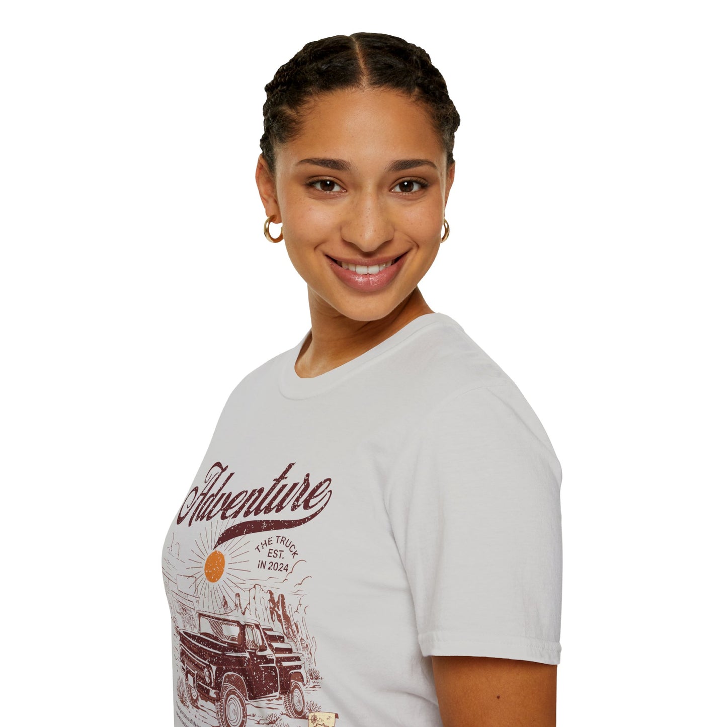 Adventure Truckin Unisex Streetwear T-Shirt | Adventure Graphic T-Shirt | Adventure Rebel Frequency