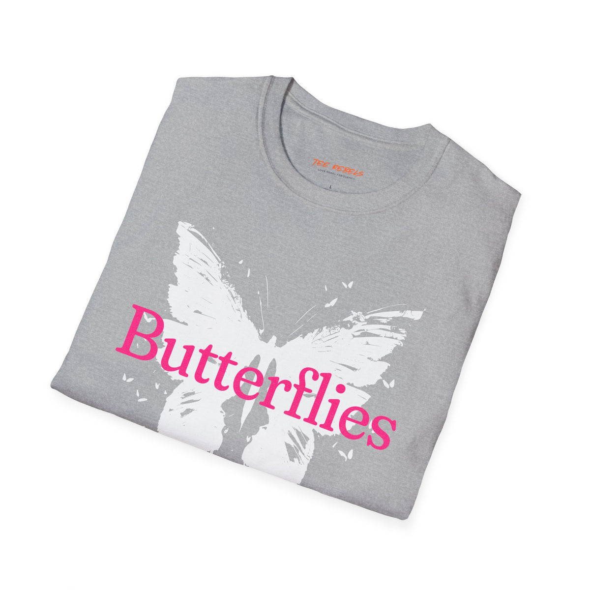 Butterflies “Wild and Free” T‑Shirt — Spread Love Rose Graphic Tee