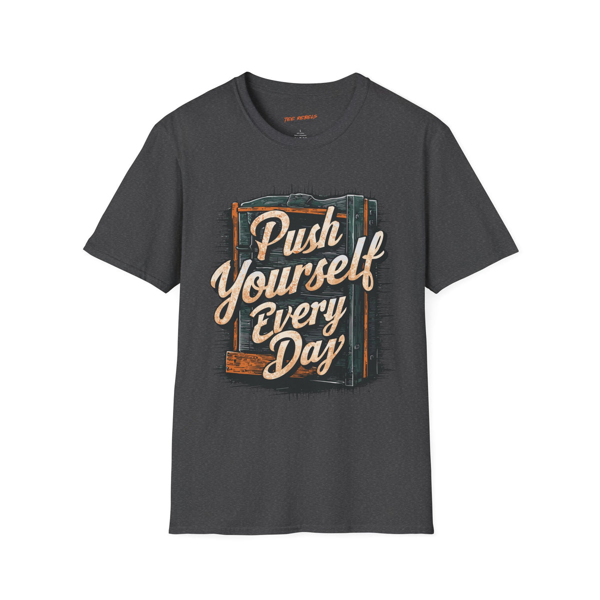 Motivational T-Shirt - Spread Love & Push Yourself Every Day Graphic T-Shirt