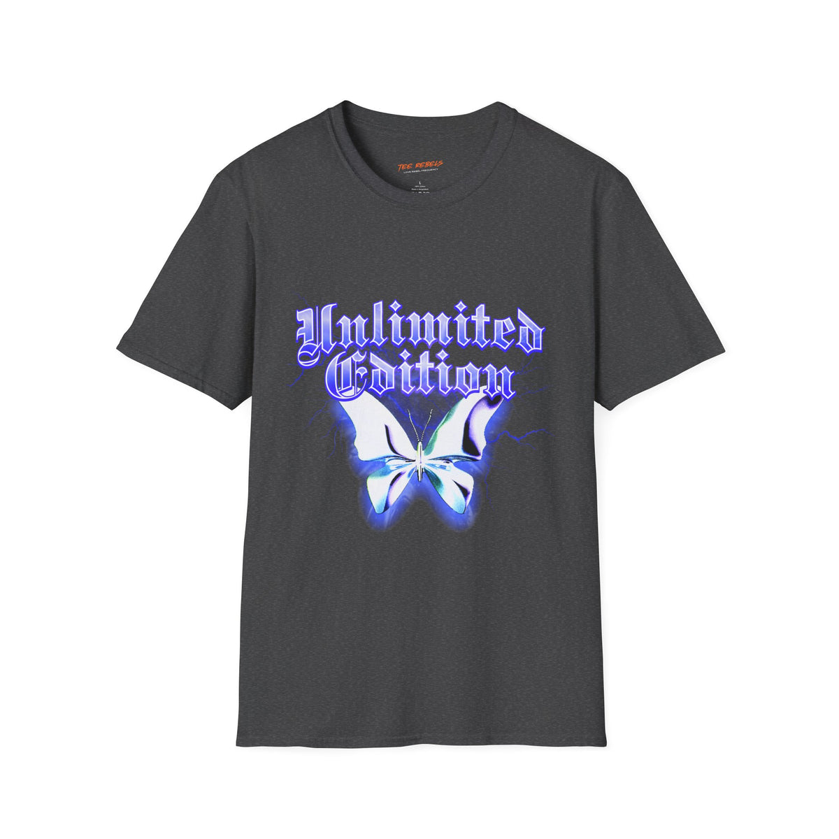 Unlimited Edition Butterfly Spread Love Rose Graphic T-Shirt