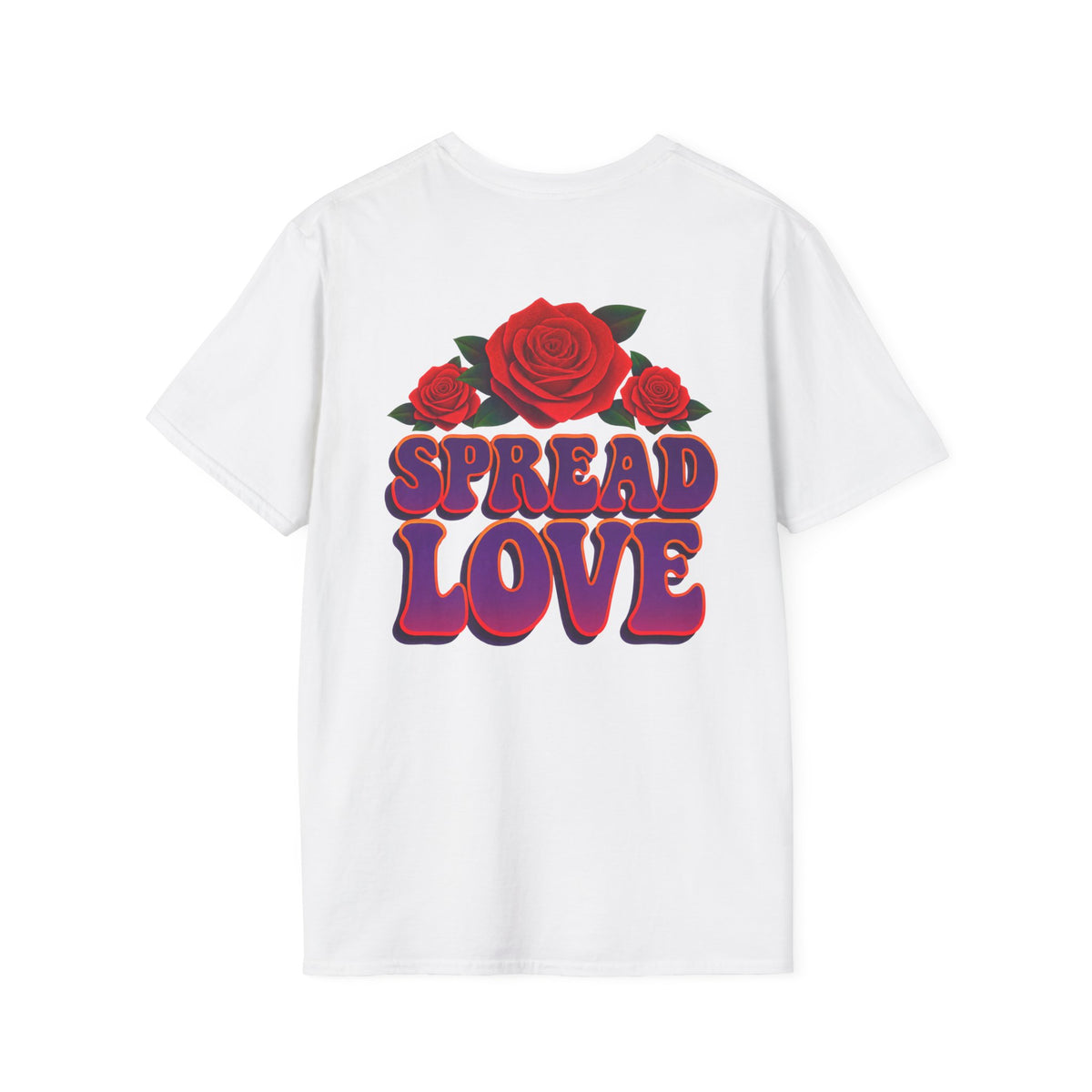 Spread Love Butterfly & Rose Graphic T-Shirt