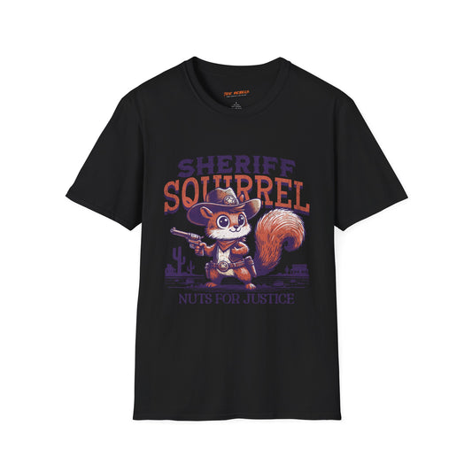 Sheriff Squirrel Humor T-Shirt, Spread Love Graphic Tee, Unisex Softstyle Shirt, Funny Wildlife Apparel, Gift for Animal Lovers, [...]