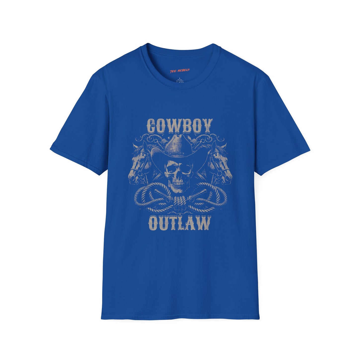 Cowboy Outlaw Unisex Streetwear T-Shirt | Cowboy Graphic T-Shirt | Outlaw Rebel Frequency