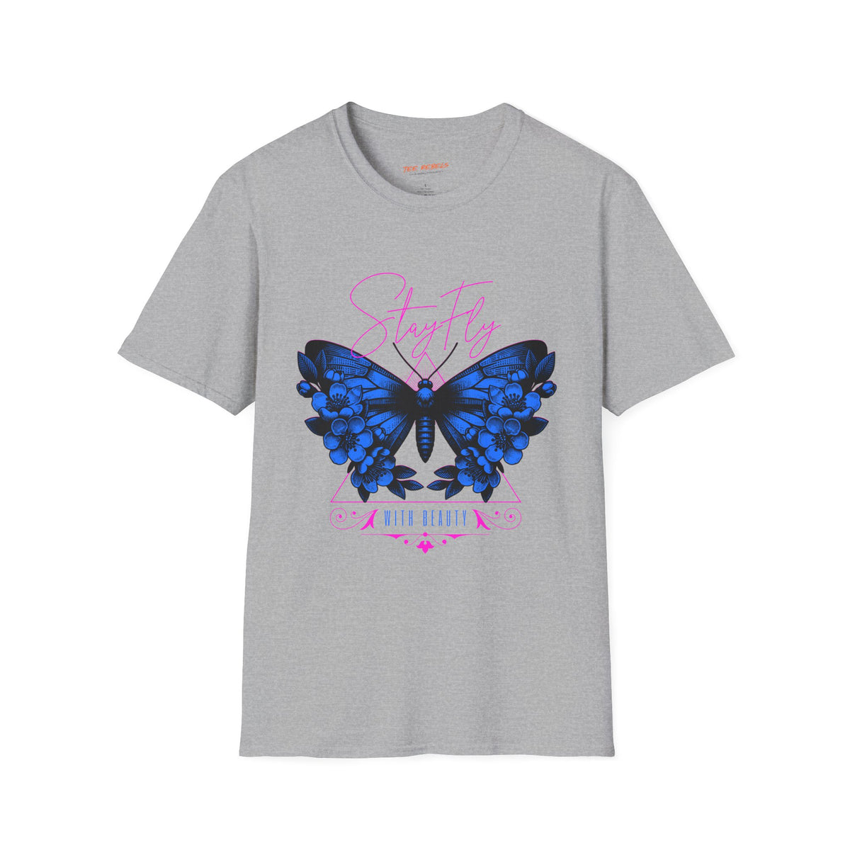 Butterfly Stay Fly Graphic T-Shirt & Spread Love Rose