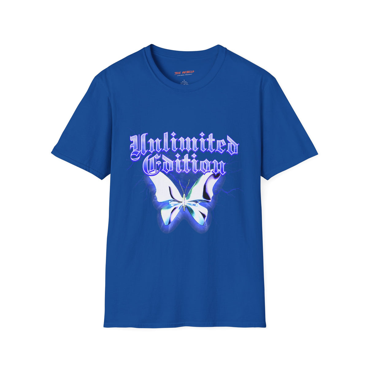 Unlimited Edition Butterfly Spread Love Rose Graphic T-Shirt