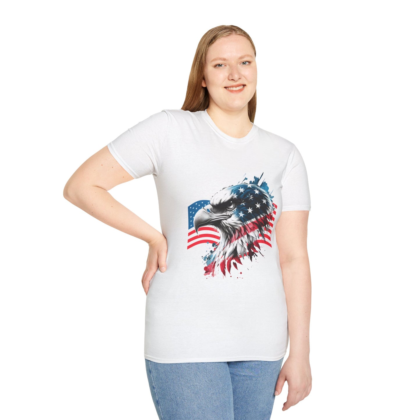 Patriotic America Eagle Unisex Streetwear T-Shirt | America Graphic T-Shirt | 4th of July | Independence Day | Eagle Rebel Frequency