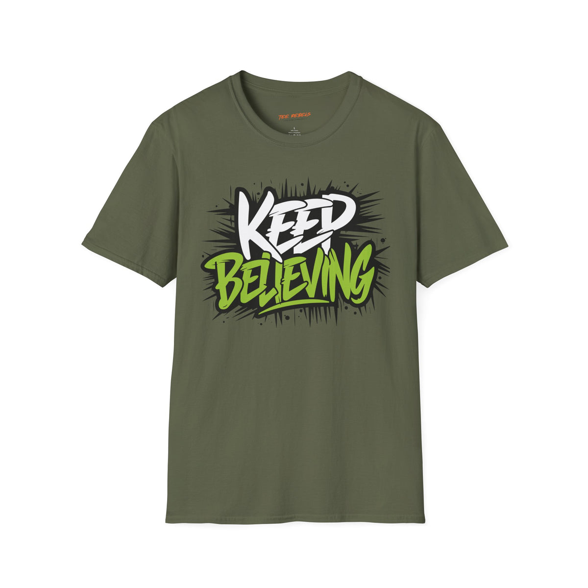 Motivational T-Shirt - Keep Believing & Spread Love Graphic T-Shirt