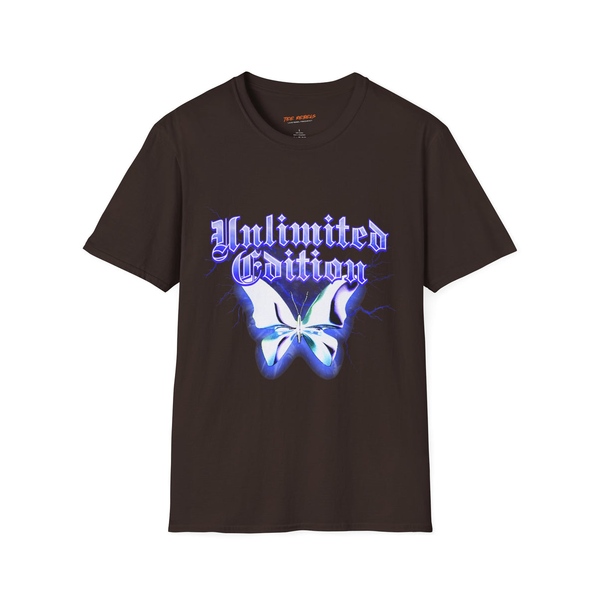 Unlimited Edition Butterfly Spread Love Rose Graphic T-Shirt