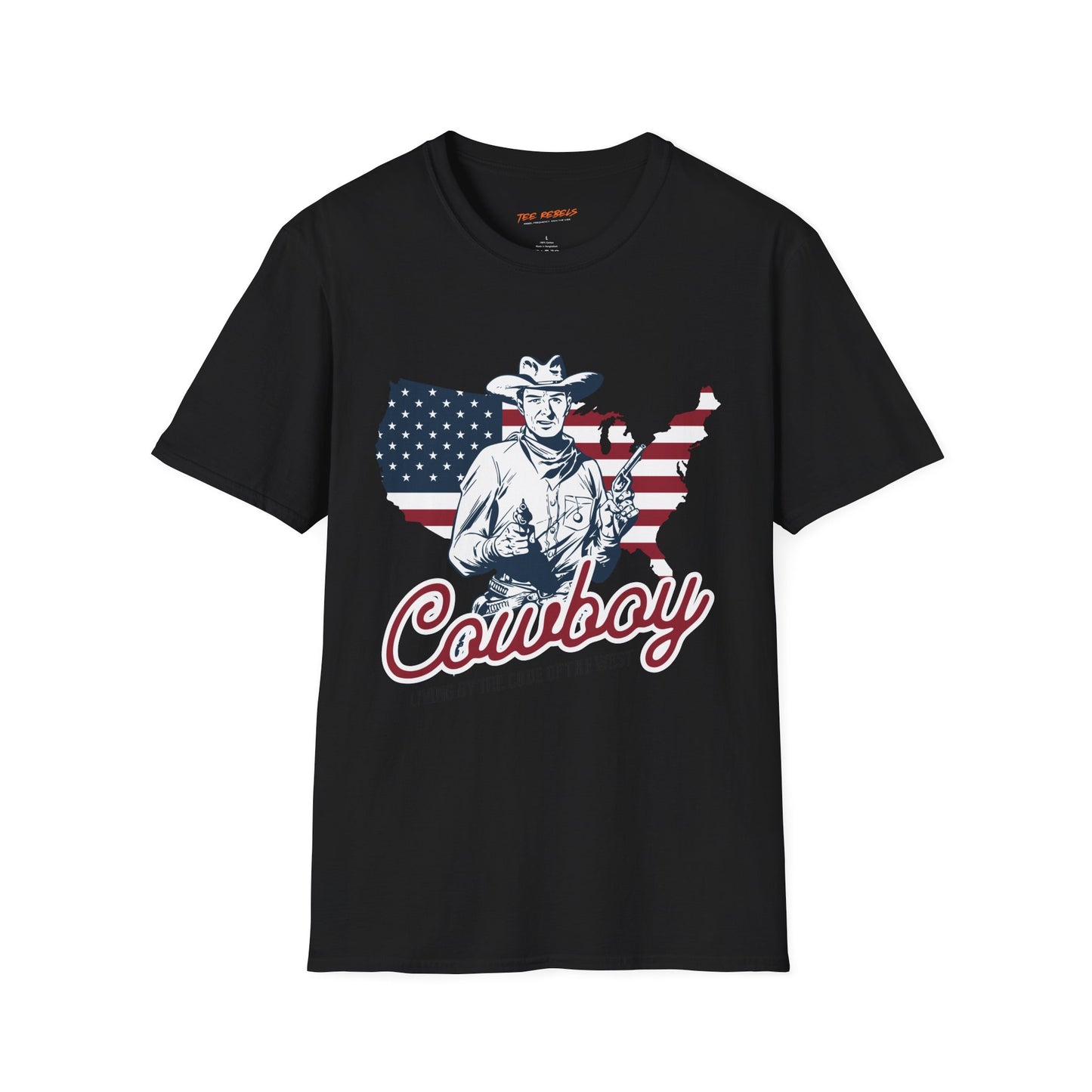 Cowboy USA Unisex Streetwear T-Shirt | Cowboy Graphic T-Shirt | Cowboy Rebel Frequency