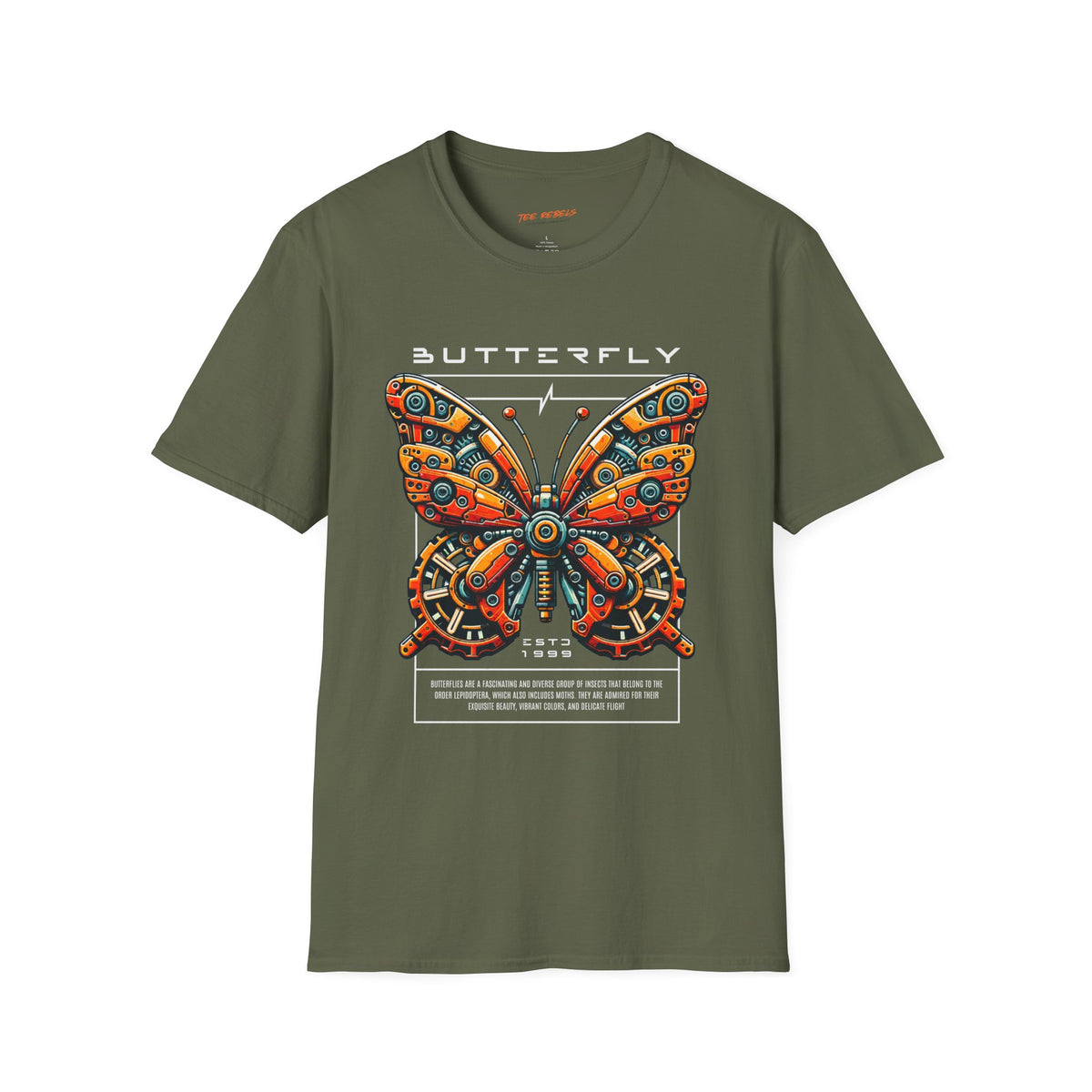 Retro Floral Butterfly Graphic Tee Spread - Love Rose T-Shirt