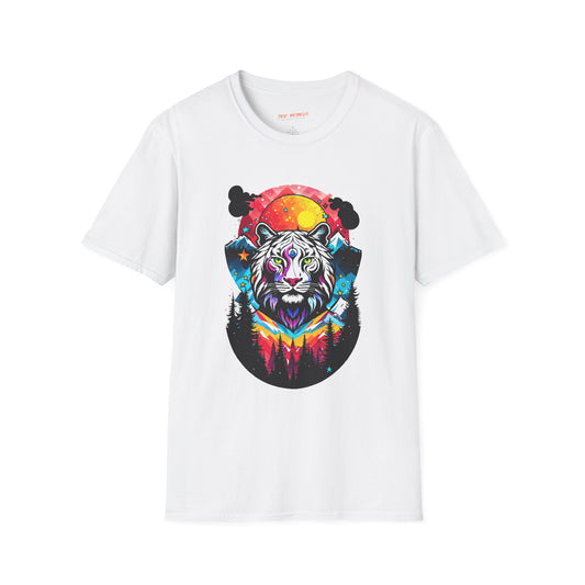 Mystic Tiger Teeshirt | Unisex Softstyle Tee for Nature Lovers | Tiger Frequency